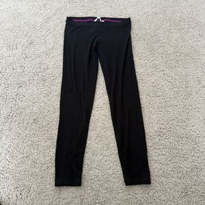 Boden Womens Favorite Leggings WT037 Black Jersey Lightweight Casual Lounge Sz 8